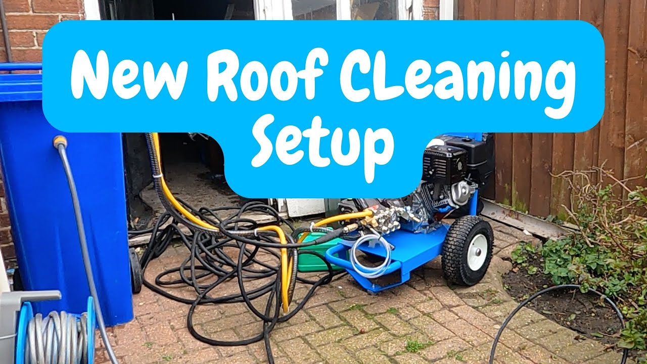 MY NEW ROOF CLEANING SET UP - NEW PRESSURE WASHER!?!?!?