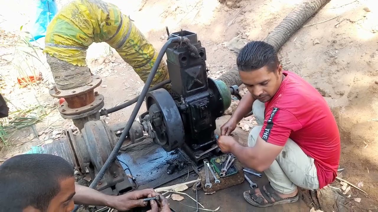 تصليح مكنة بيتر على المية عطل في طرمبة الجاز peter machine repair on the water