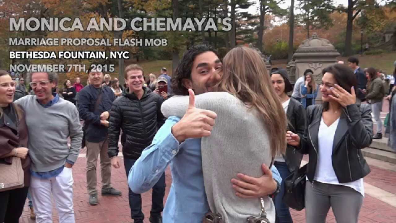 Monica and Chema's Surprise Flash Mob Proposal - New York, NY