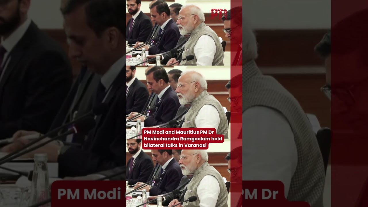 PM Modi and Mauritius PM Dr Navinchandra Ramgoolam hold bilateral talks in Varanasi