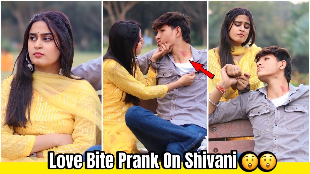 Love Bite Prank On Shivani 💔😲 || Gone Emotional 🥺💔 || Squad Sachin ||