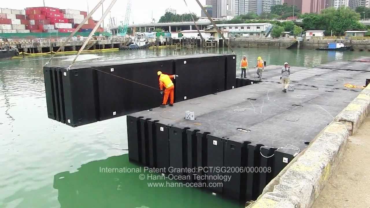 Containerized Pontoon System CPS and Rigid Pontoon Connector RPC