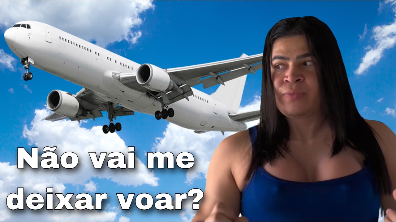 Katia viaja de avião pela primeira vez