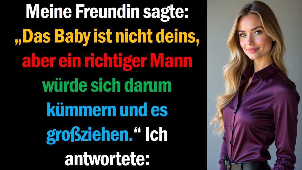 Meine Freundin sagte: „Das Baby ist nicht deins, aber ein richtiger Mann würde sich darum kümmern