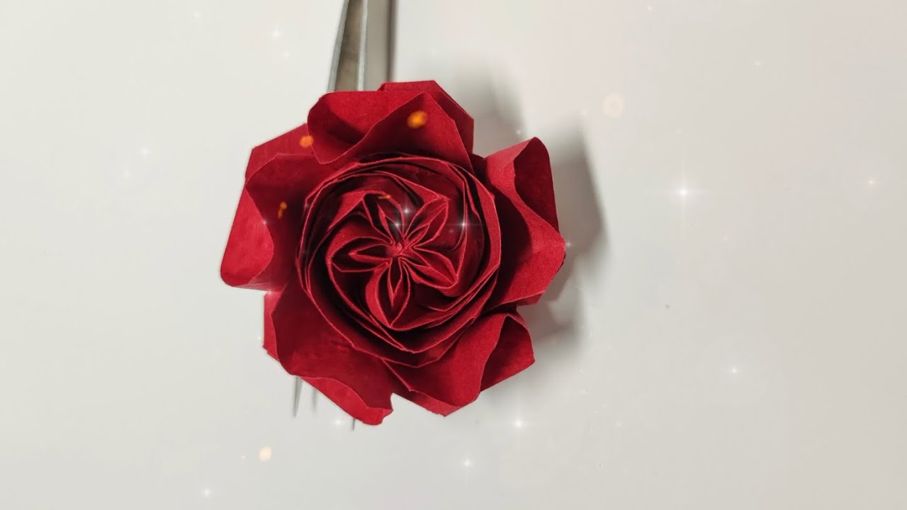 How to fold austin roses with paper | Origami austin rose