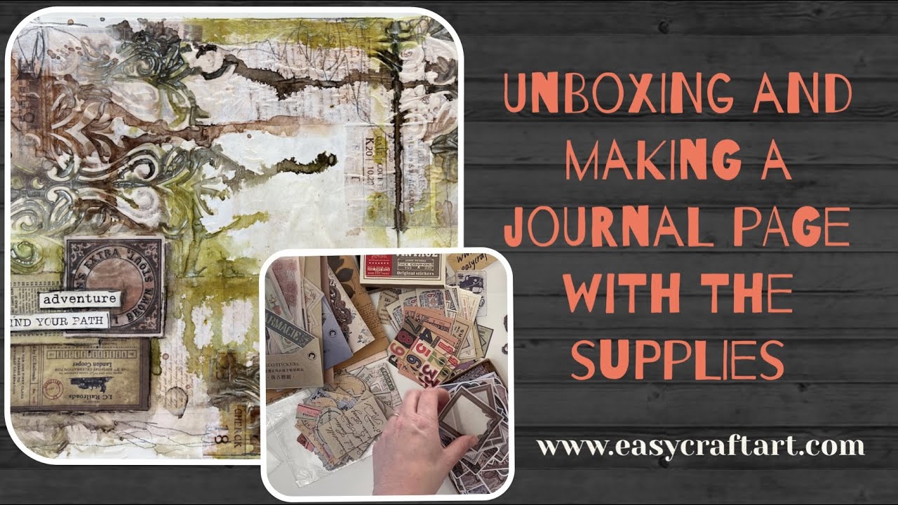Видео распаковки с уроком по созданию художественного журнала — easycraftart