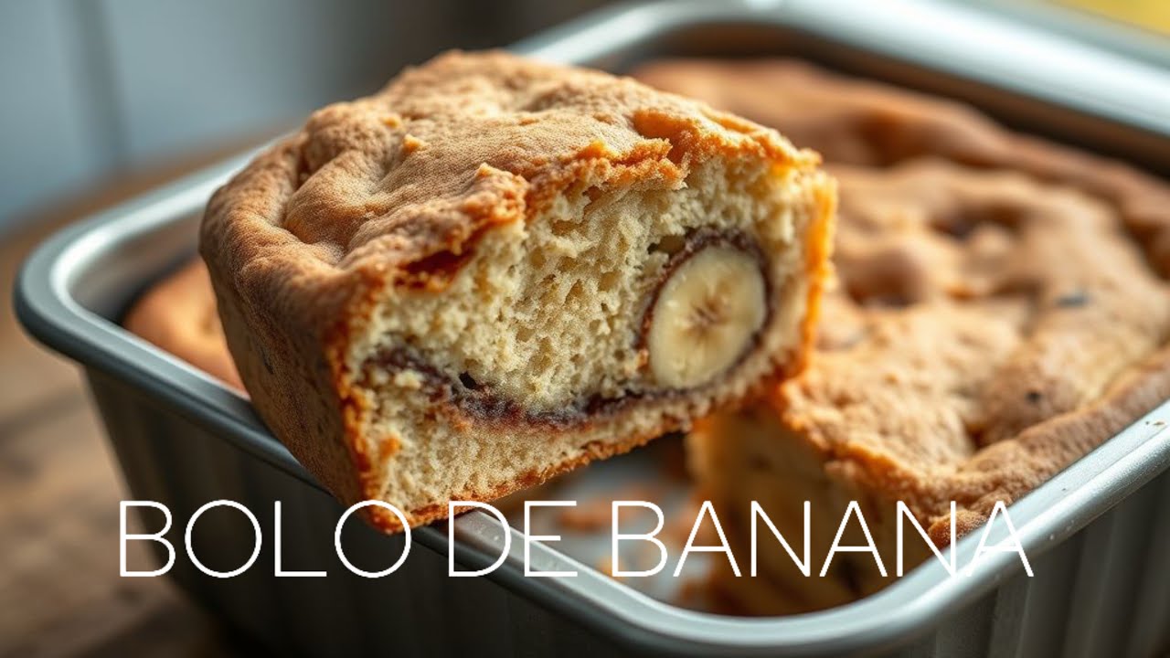 BOLO DE BANANA COM CANELA FOFINHO E FÁCIL – RECEITA RÁPIDA E IRRESISTÍVEL!