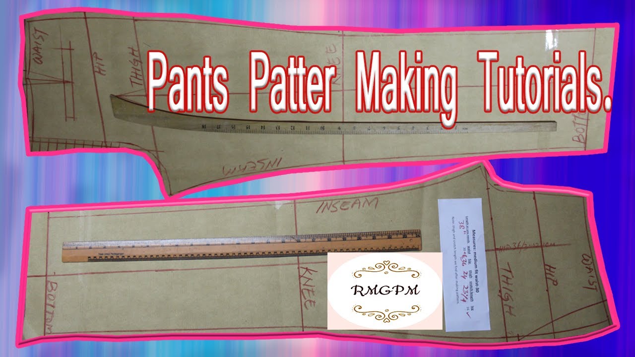 pants pattern making tutorial | how to make ladies trouser pattern @rmgpm16