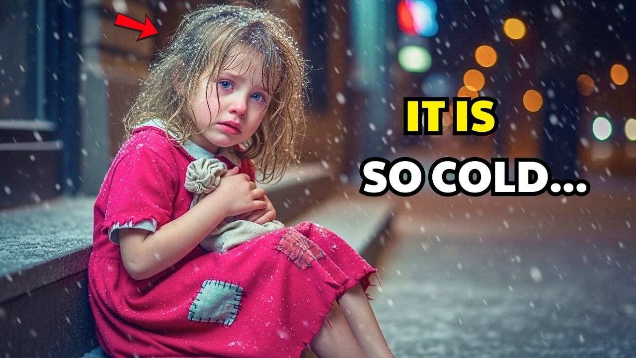 A POOR, SHOELESS LITTLE GIRL SAT ALONE IN A SNOWSTORM—UNTIL A BILLIONAIRE APPEARS...