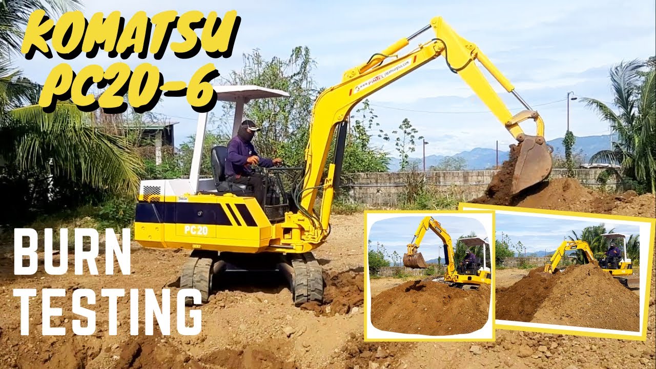 Actual Performance / Burn Testing of Backhoe Komatsu PC20-6 | Tabasan Japan Surplus Rebuilders Corp.
