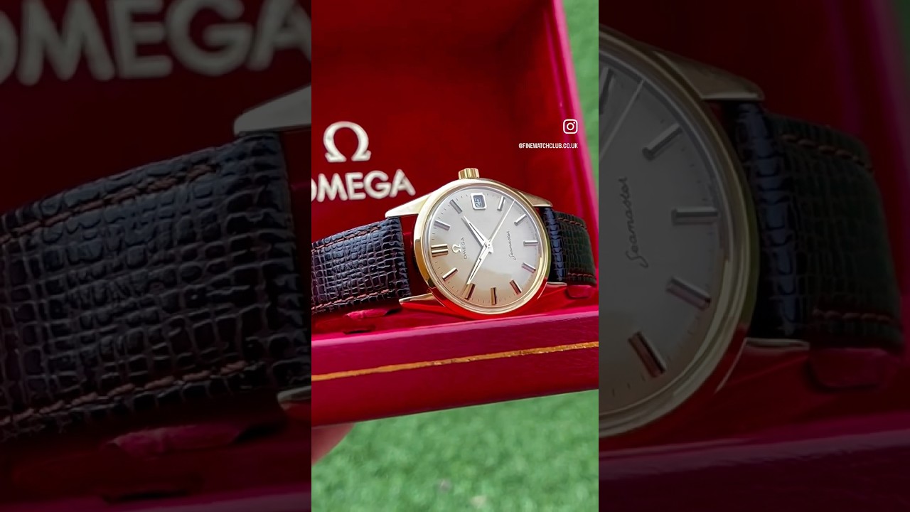 Мужские винтажные часы Omega Seamaster из цельного золота 1962 года #золото #1962 #винтажная эпоха