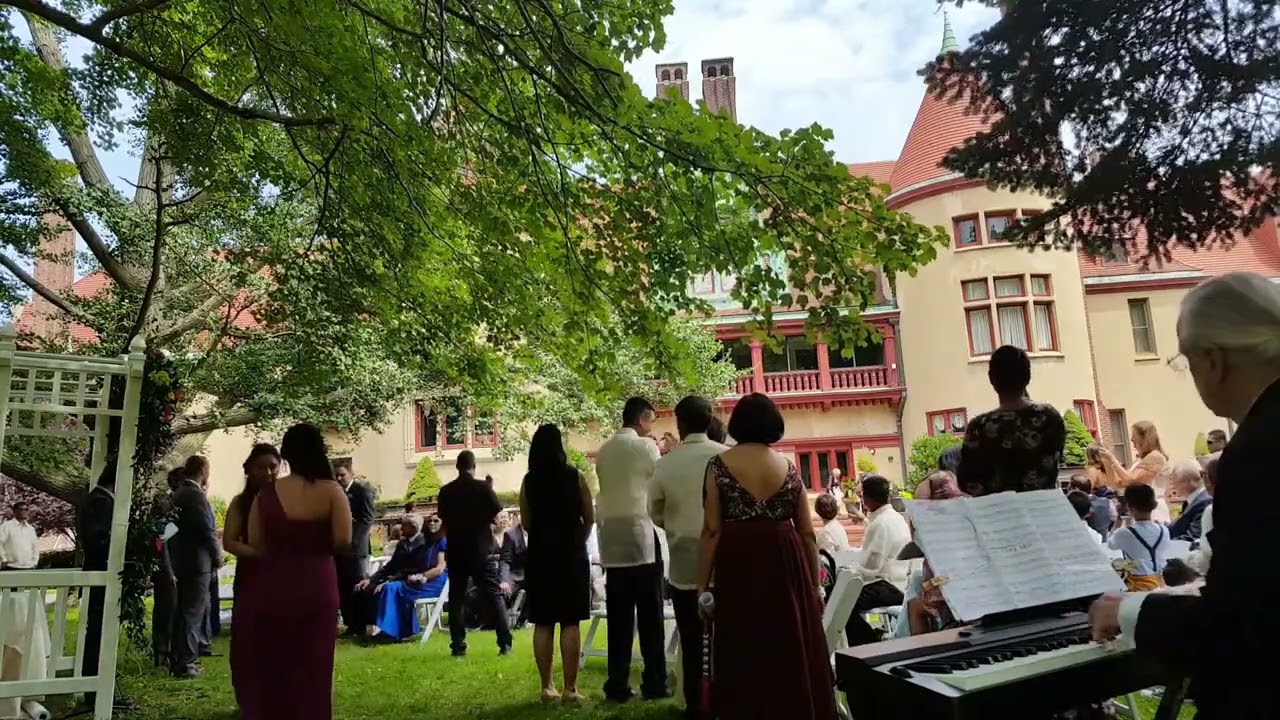 LI LONG ISLAND ELEGANT WEDDING  CEREMONY MUSIC AND BRIDE ENTRANCE STAN WIEST KEYBOARD SYNTHESIZER