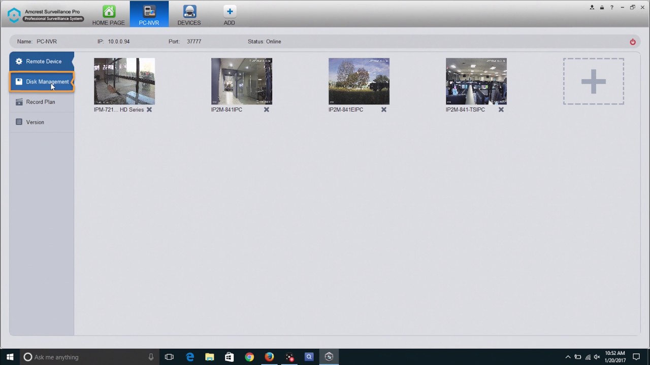 Amcrest Surveillance Pro - PC-NVR Setup  (Available on Windows PC Only)