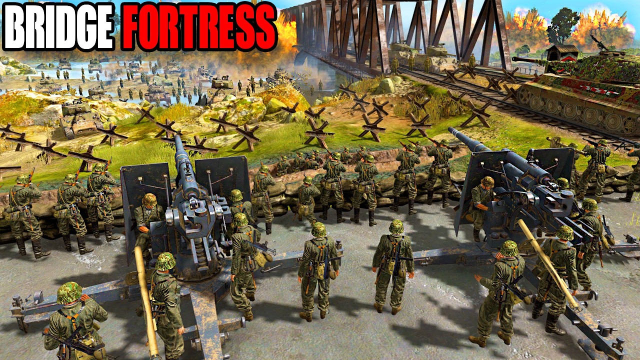 I built Deadliest WW2 BRIDGE FORTRESS in New BASE BUILDING Mod! - Gates of Hell