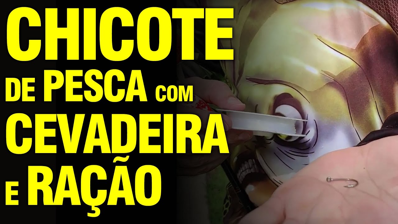 CHICOTE DE PESCA COM BÓIA CEVADEIRA E RAÇÃO