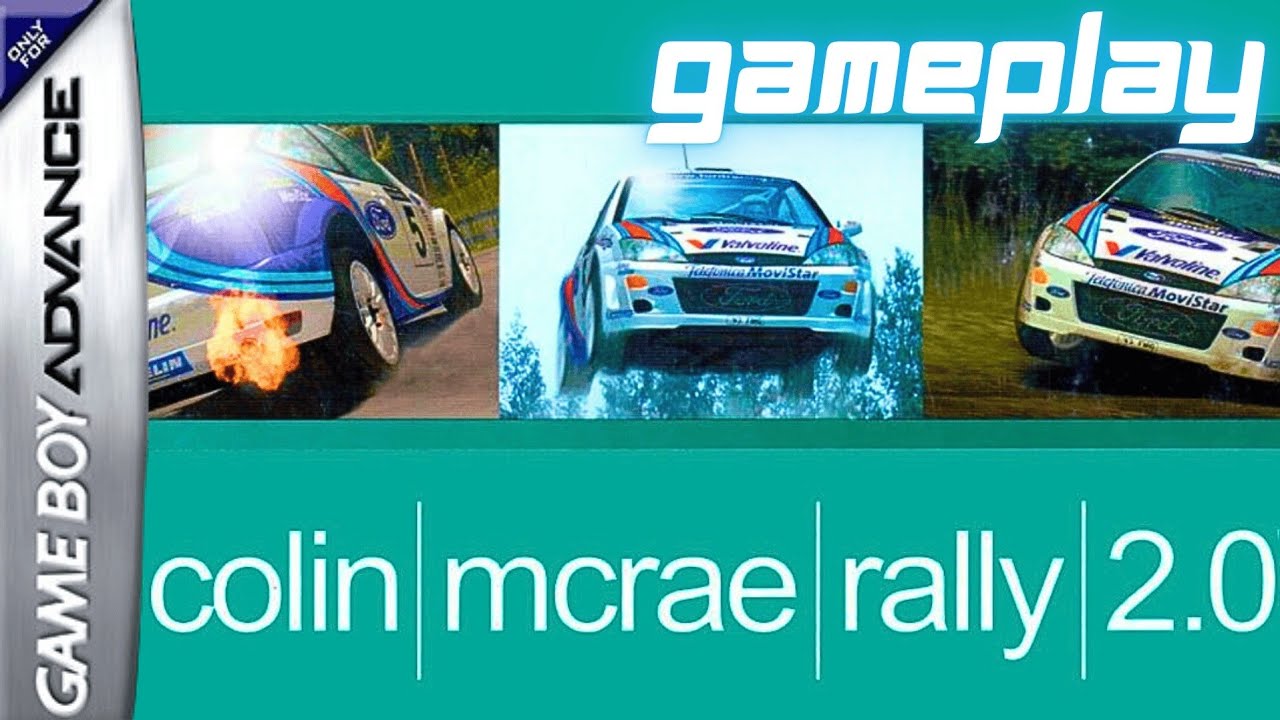 Colin McRae Rally 2.0 (2000) Nintendo GameBoy Advance GBA Gameplay
