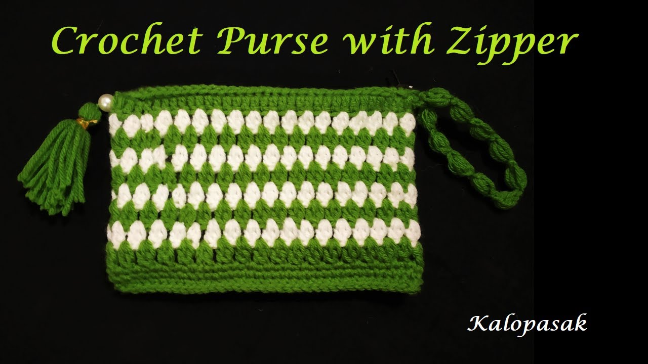 Crochet Purse with Zipper | Gift Item for Sankranti | How to start with ZIPPER? | Bag 24 | Pouch