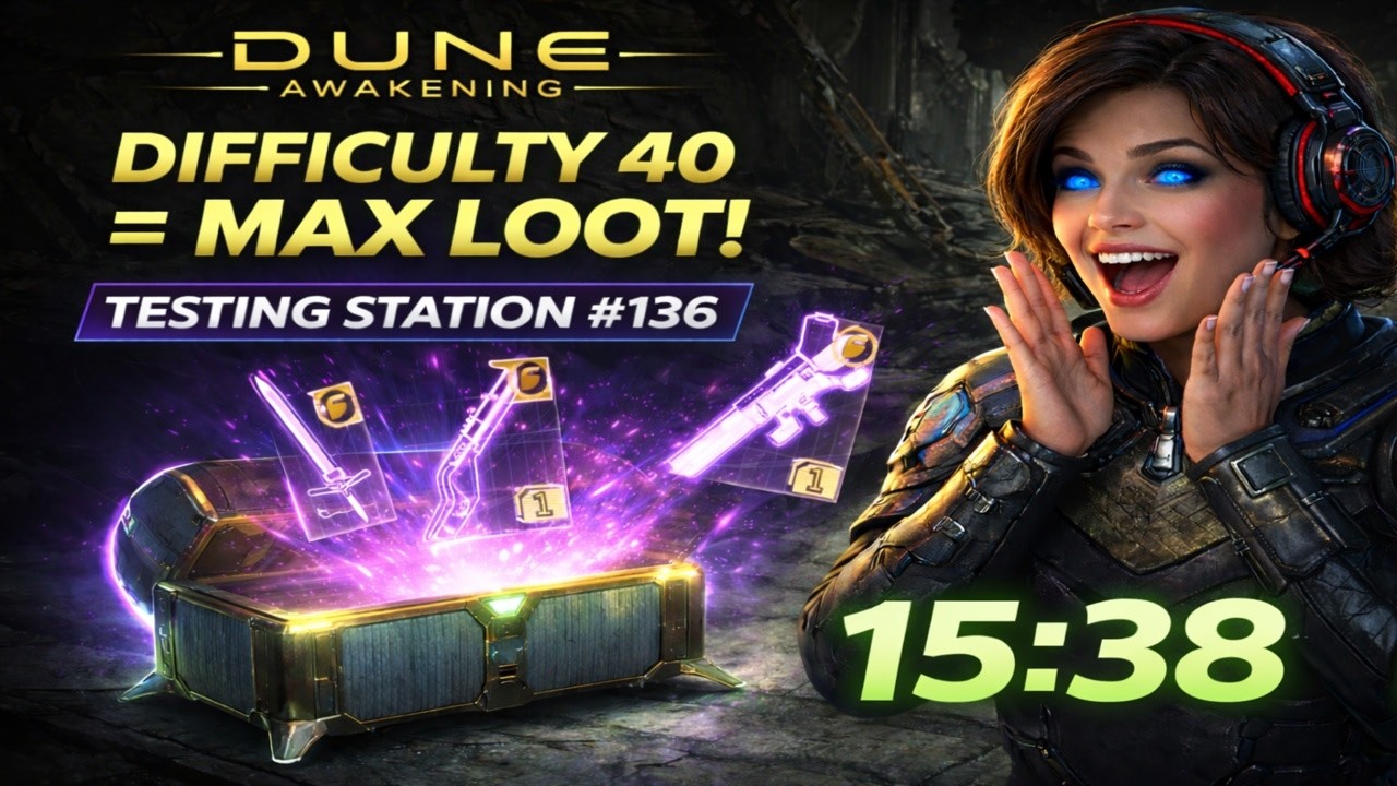 Dune Awakening - Testing Station No. 136 on Difficulty 40! FULL RUN 15m