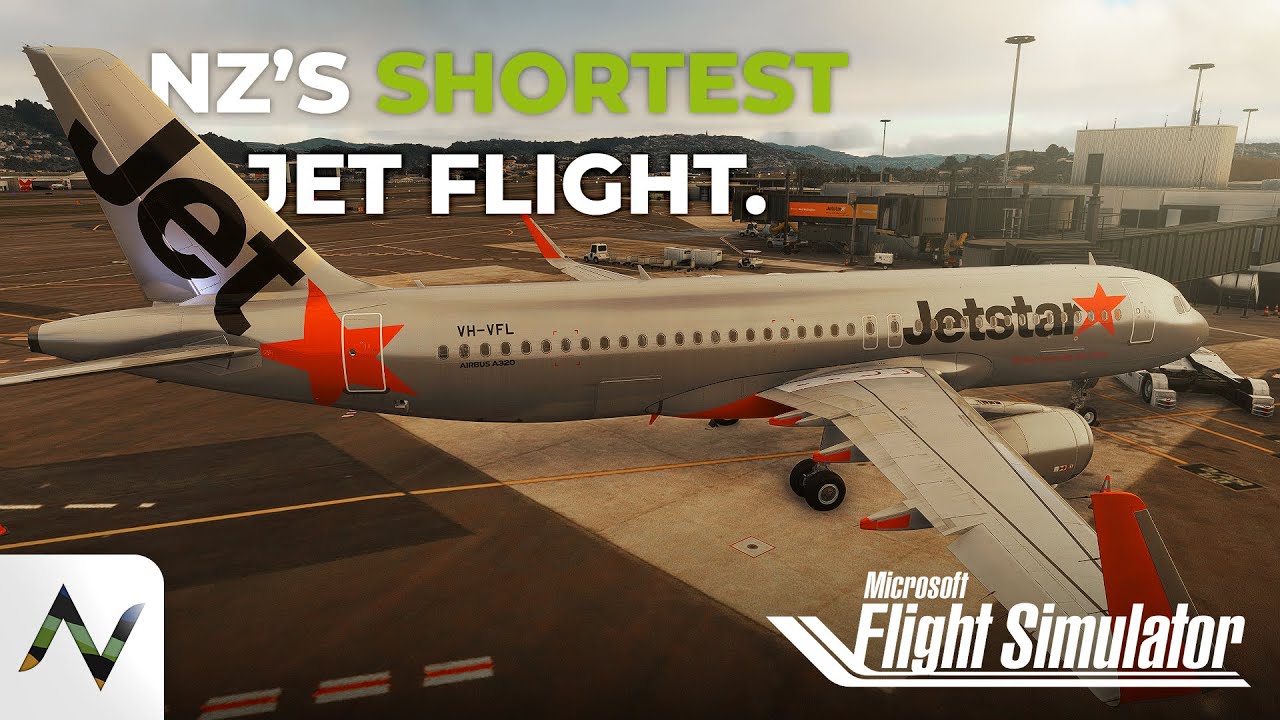 Jetstar A320 | DOMESTIC HOP | Wellington ✈ Christchurch | Full Flight | MSFS 2020