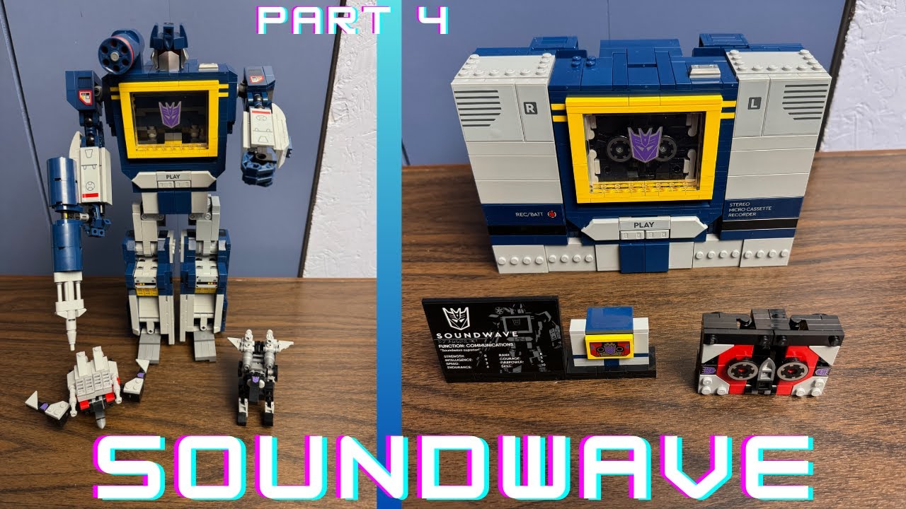 Lego Soundwave Build: Right Leg