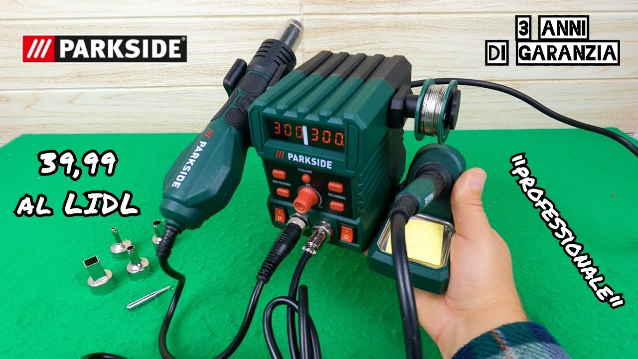 A soli 39,99 al LIDL stazione SALDANTE completa aria calda PARKSIDE - unboxing e PROVA