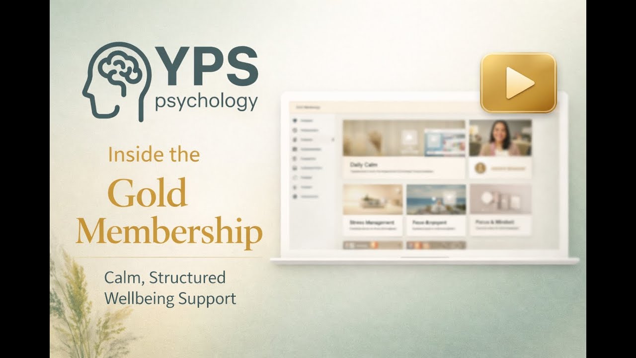 YPS Psychology Gold Wellbeing Support