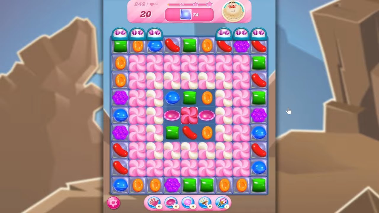 Candy Crush Saga LEVEL 849 NO BOOSTERS&nbsp;(new version)🐟☑️