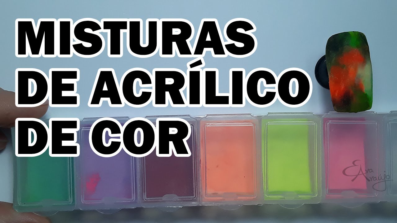 Mistura de Pó Acrílico de Cor - Novas Cores