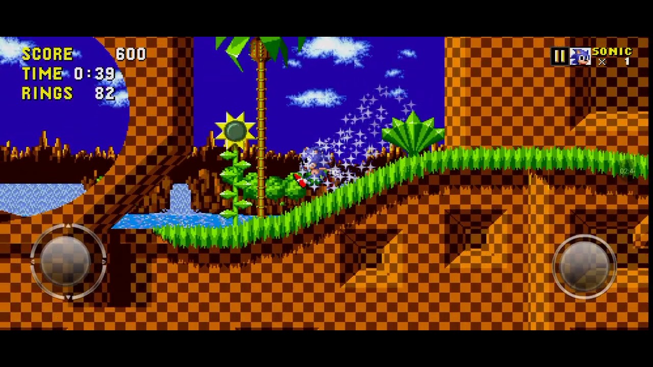 Pasándome la zona 1 de sonic sin recibir dañó (el del inicio no conto)