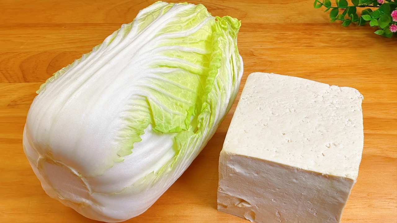 白菜和豆腐堪称绝配，教你神仙吃法，不炒不煮，鲜嫩多汁巨好吃，【民寒食藝】#白菜豆腐料理，#白菜豆腐食譜，#白菜豆腐的做法，#cooking，#food，#Recipe，#like #TofuBalls