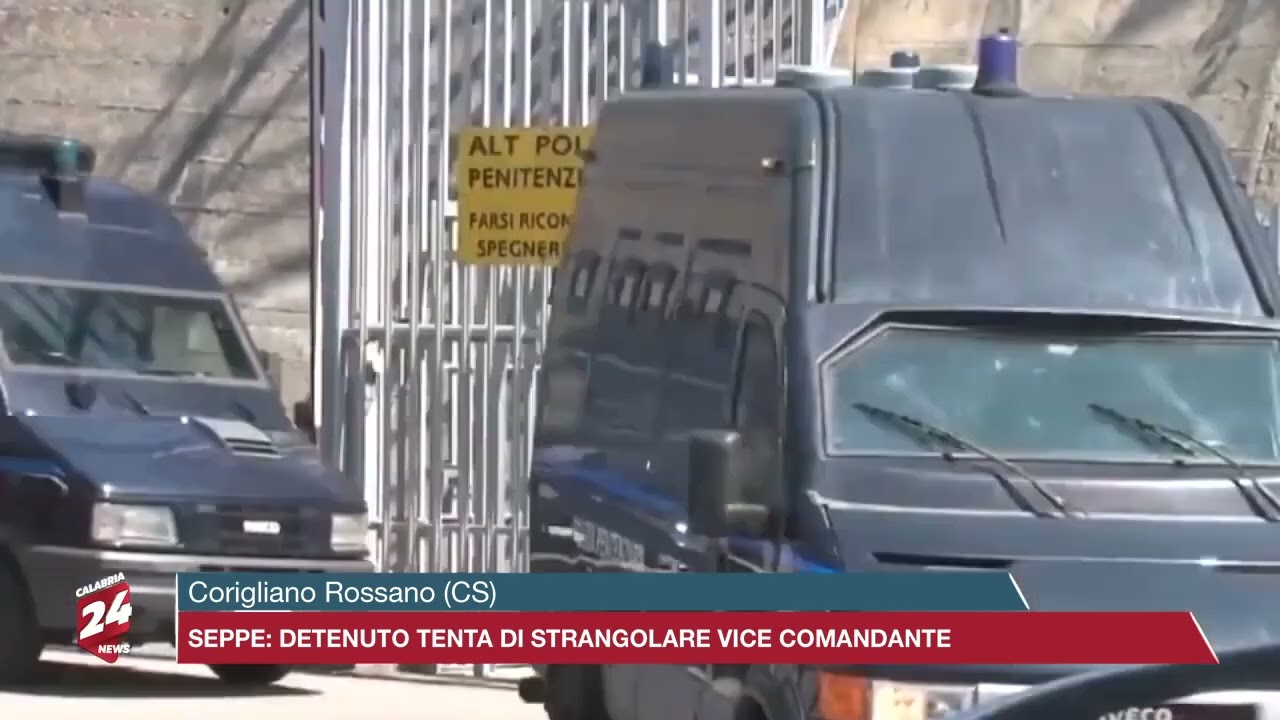 Corigliano Rossano (CS):  Seppe. Detenuto tenta di strangolare il vice comandante