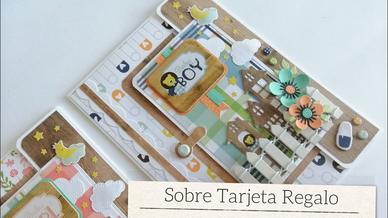 SOBRE TARJETA REGALO SENCILLA - TUTORIAL | LLUNA NOVA SCRAP