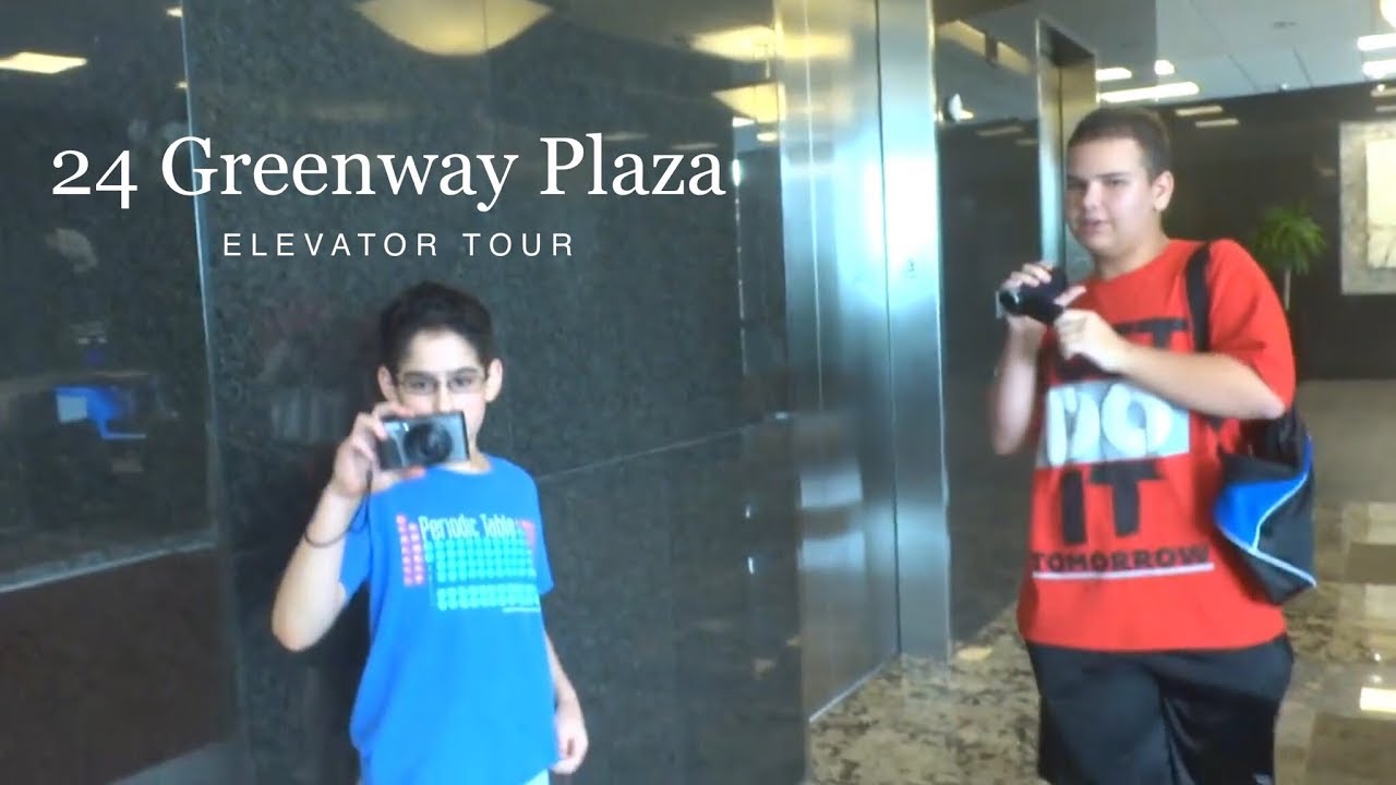 Elevator Trio: Full Elevator Tour at 24 Greenway Plaza in Houston, TX.