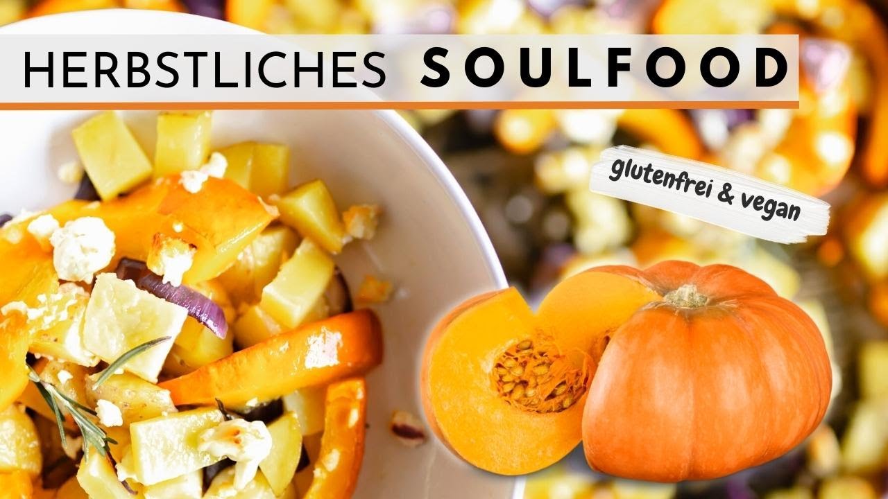 Ofengemüse mit Kürbis und Kartoffeln (Super einfaches Rezept)