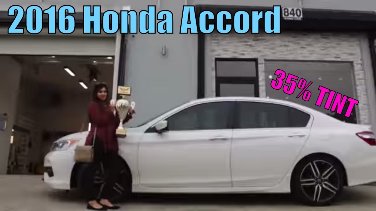 Honda Accord 2016, тонировка 35%, выполненная командой-победителем.