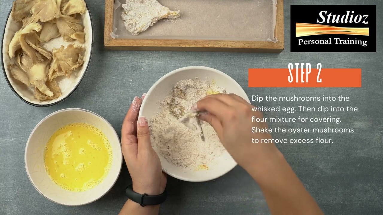 How to make Oyster Mushroom Schnitzel