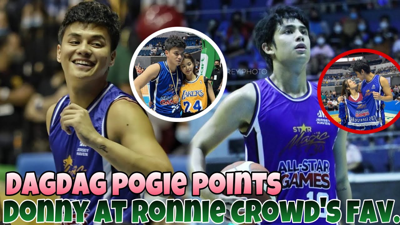 3points! DONNY PANGILINAN & Ronnie Alonte crowd Favorite sa Basketball All Star Magic Games 2022