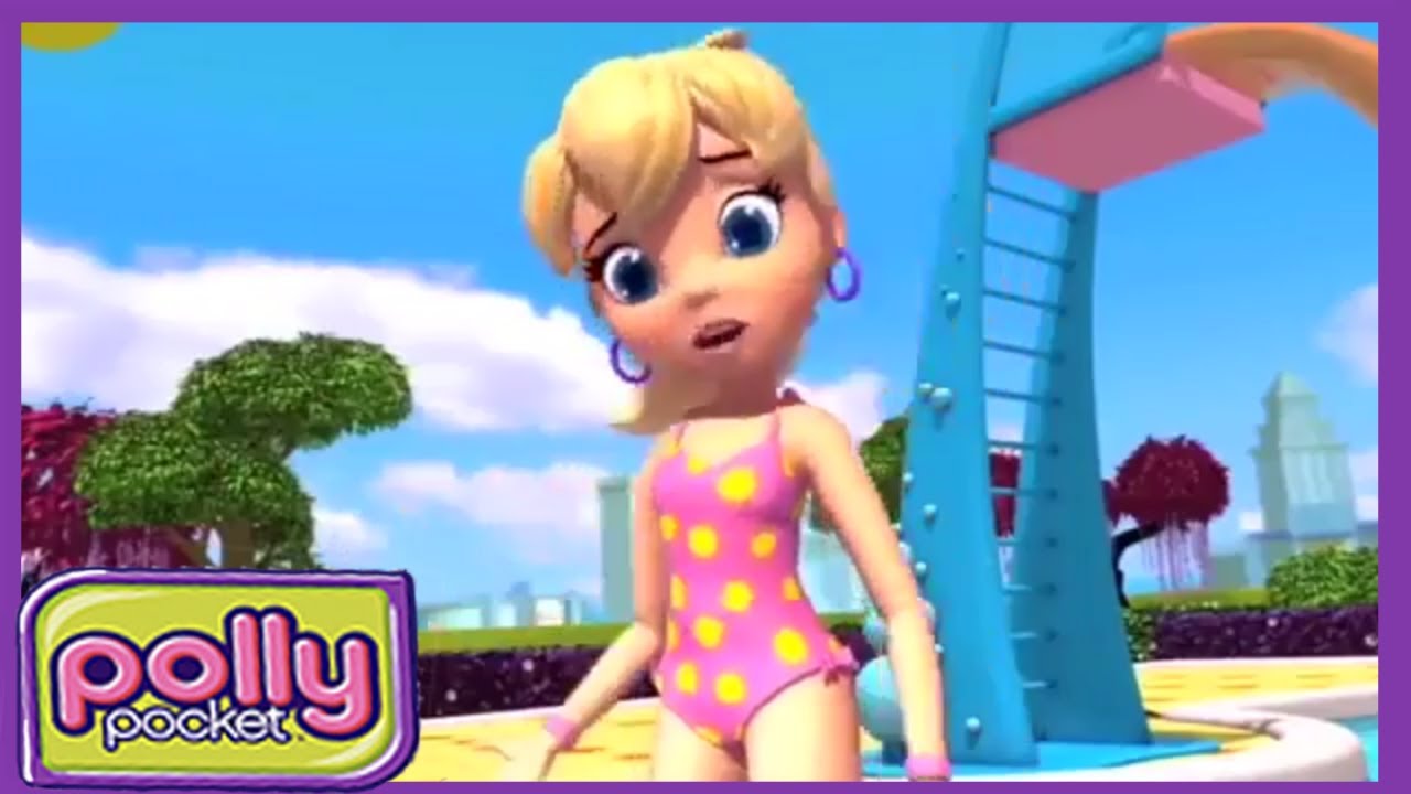 Polly Pocket Magyar | A nagy csobbás 💜 összeállítás | Rajzfilmek gyerekeknek