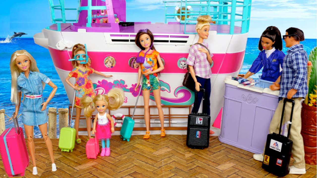 Barbie Family Cruise Summer Vacation - Chelsea's Birthday Story