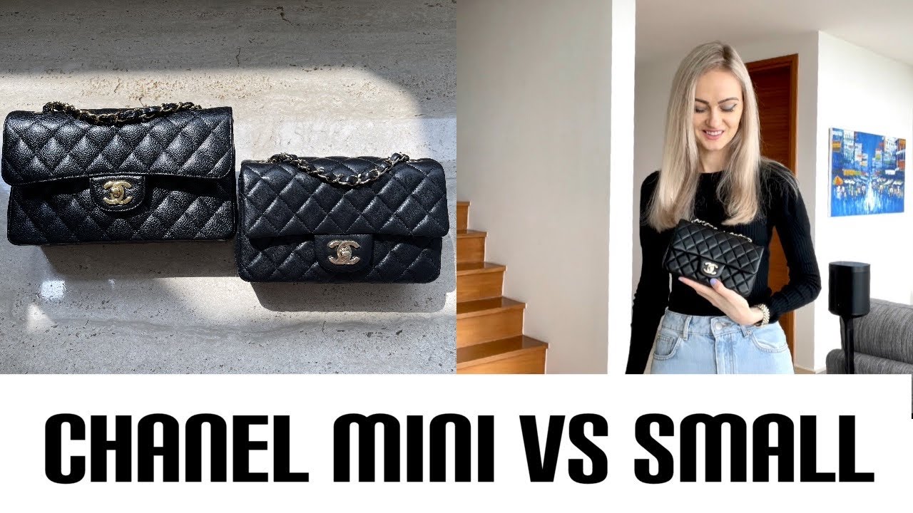 CHANEL SMALL CLASSIC FLAP VS MINI + Mod shots | How I shorten the straps