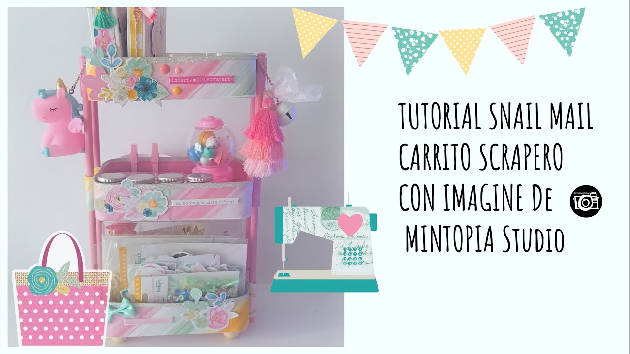 Tutorial carrito scrapero snail mail con Oh naif