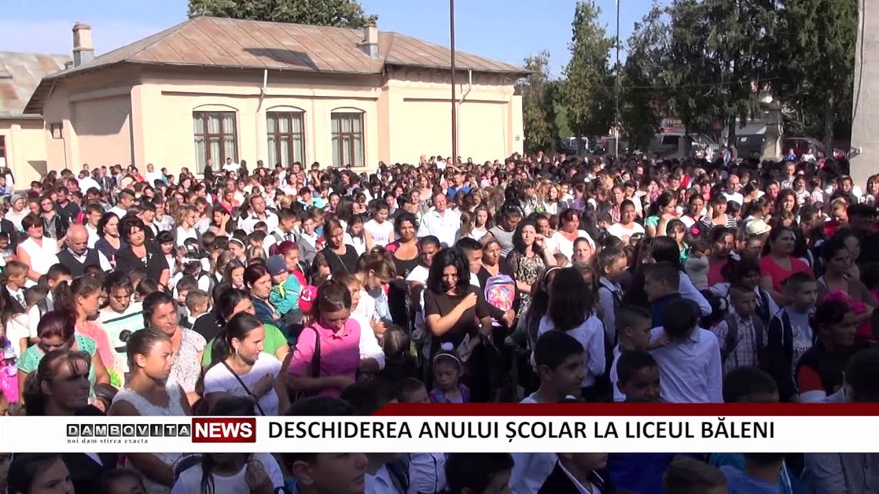 DESCHIDERE AN SCOLAR BALENI