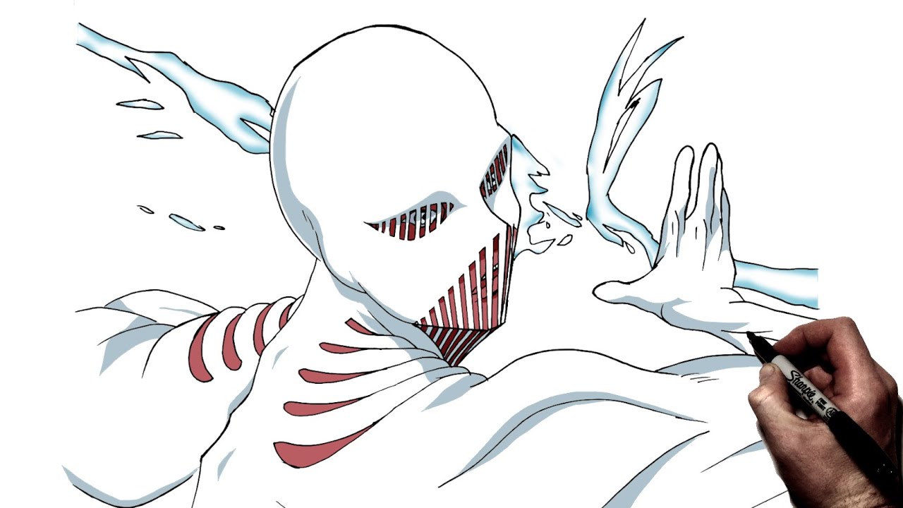 How To Draw The Warhammer Titan | Step By Step | Attack On Titan