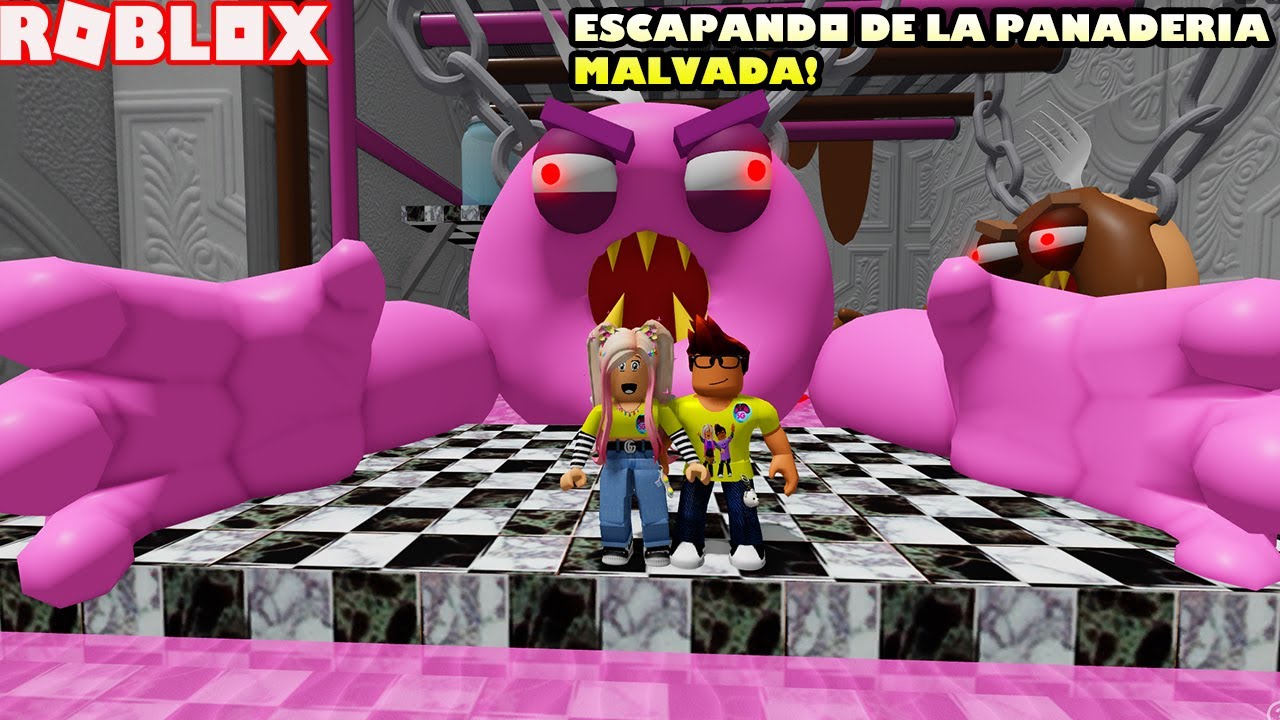 Escapando De La Panaderia Malvada! Ahora Las Donas Nos Quieren Comer! 😵🥴🍩Scary Obby