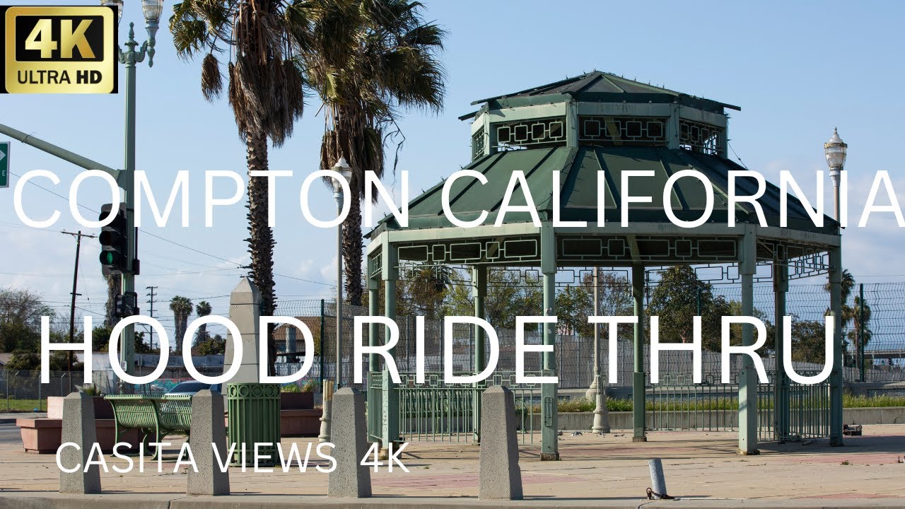 compton California / los angels county / hood ride thru / 4k