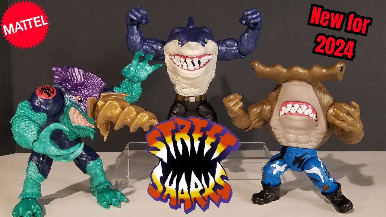 Street Sharks 30th Anniversary 2024 Wave 1 figures
