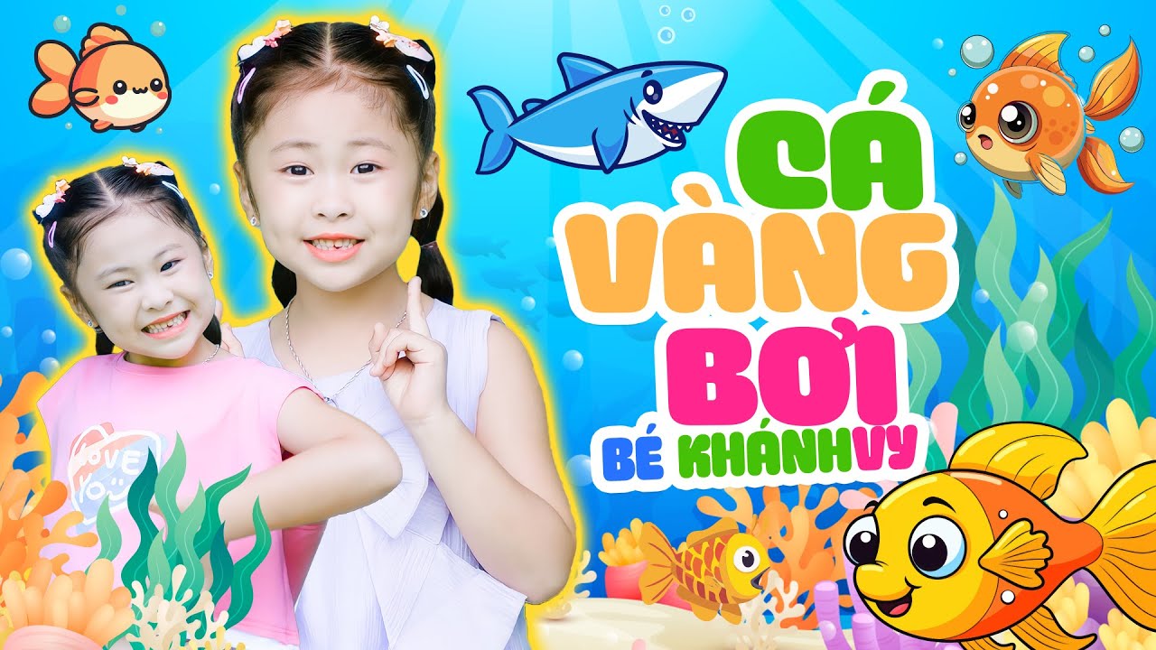 C&aacute; V&agrave;ng Bơi Trong Bể Nước - B&eacute; Kh&aacute;nh Vy | Nhạc Thiếu Nhi Vui Nhộn S&ocirc;i Động Cho B&eacute; - MV 4K