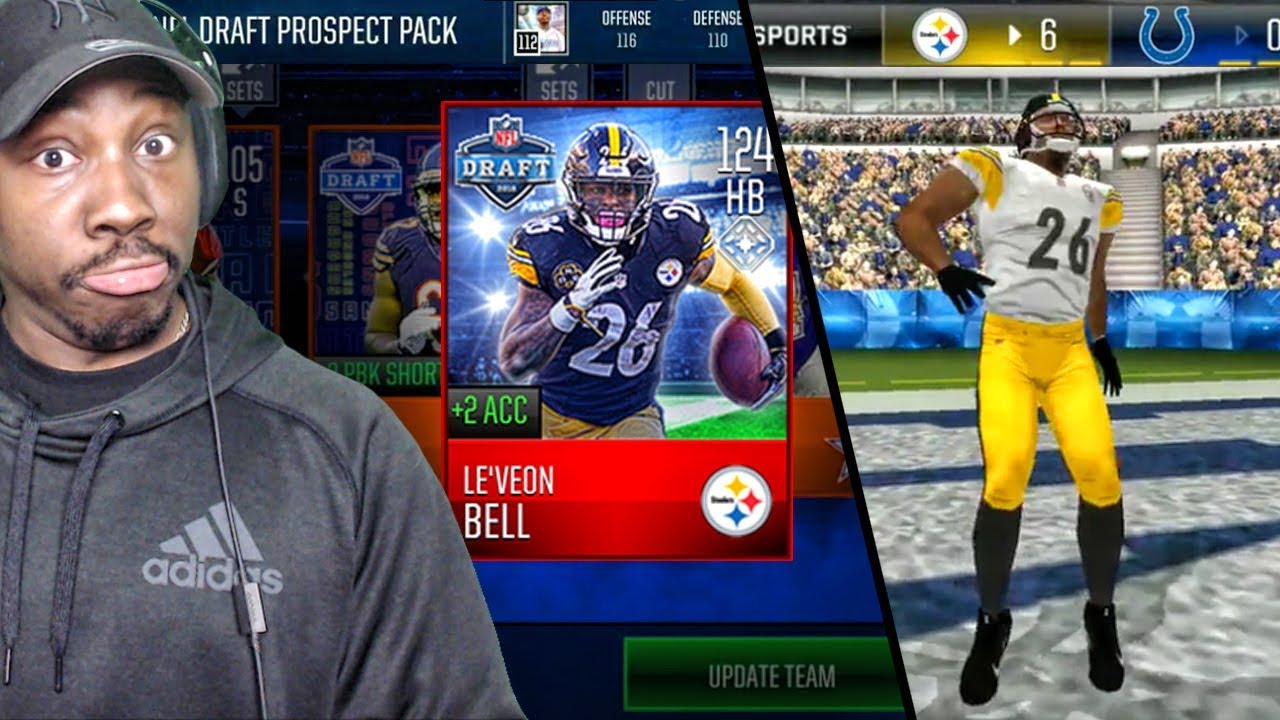 124 OVR LE'VEON BELL DRAFT MASTER HAS 120 SPEED! Madden Mobile 18 Gameplay Ep. 48