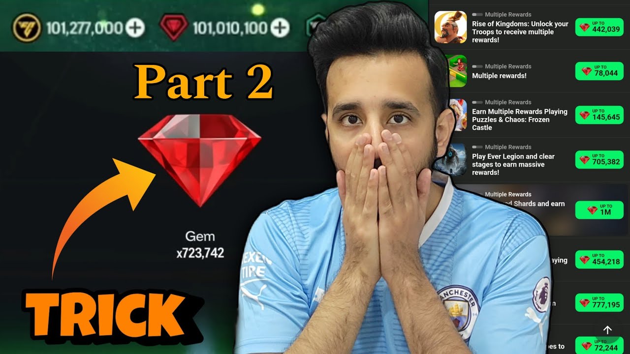 Unlimited Gems Trick !! Best & Easy Gems Offers For Andriod & IOS Devices (Part 2)👌