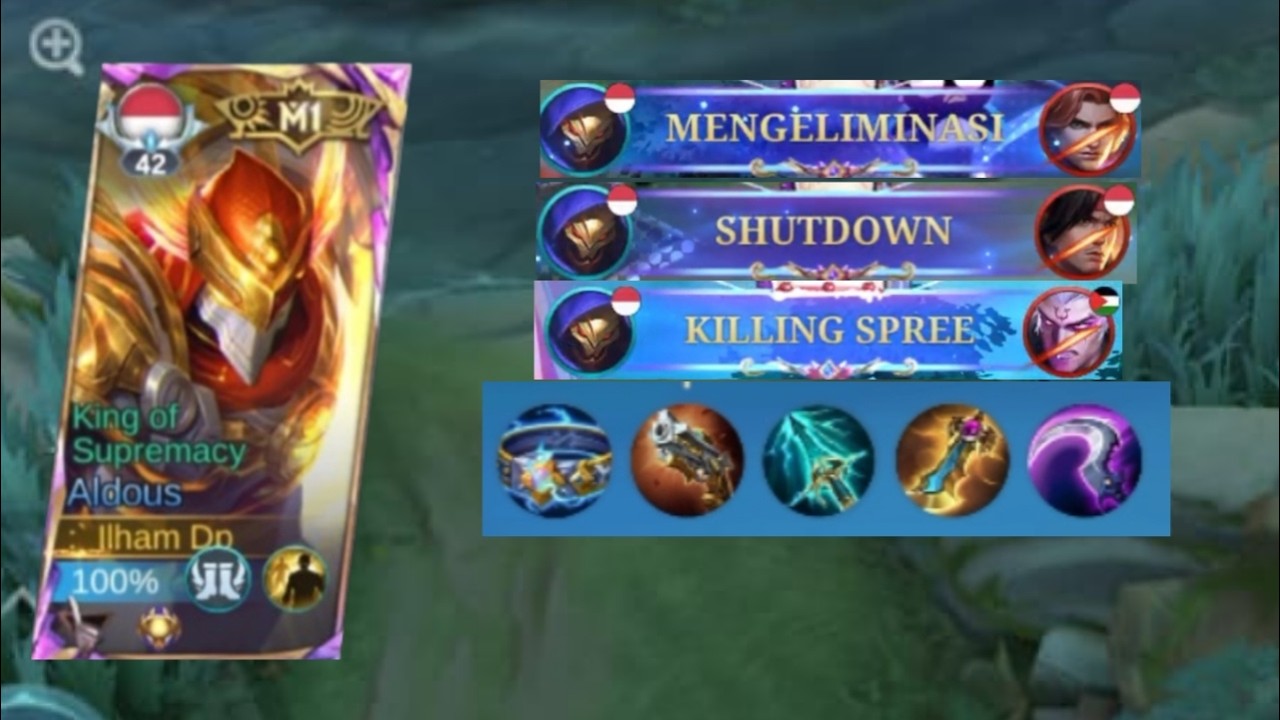 BUILD ALDOUS DEFENSE DAN ONE HIT DI LATE GAME!!